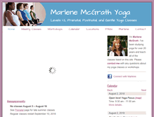 Tablet Screenshot of marlenemcgrathyoga.com